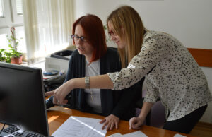 two business women meeting over computer 1200 776