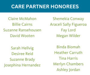 CARE PARTNER HONOREES