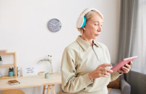 senior woman with tablet pc 1200 776